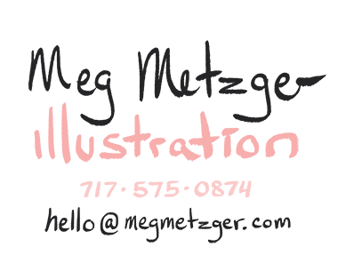 Meg Metzger Illustration. Please email hello at megmetzger dot com.